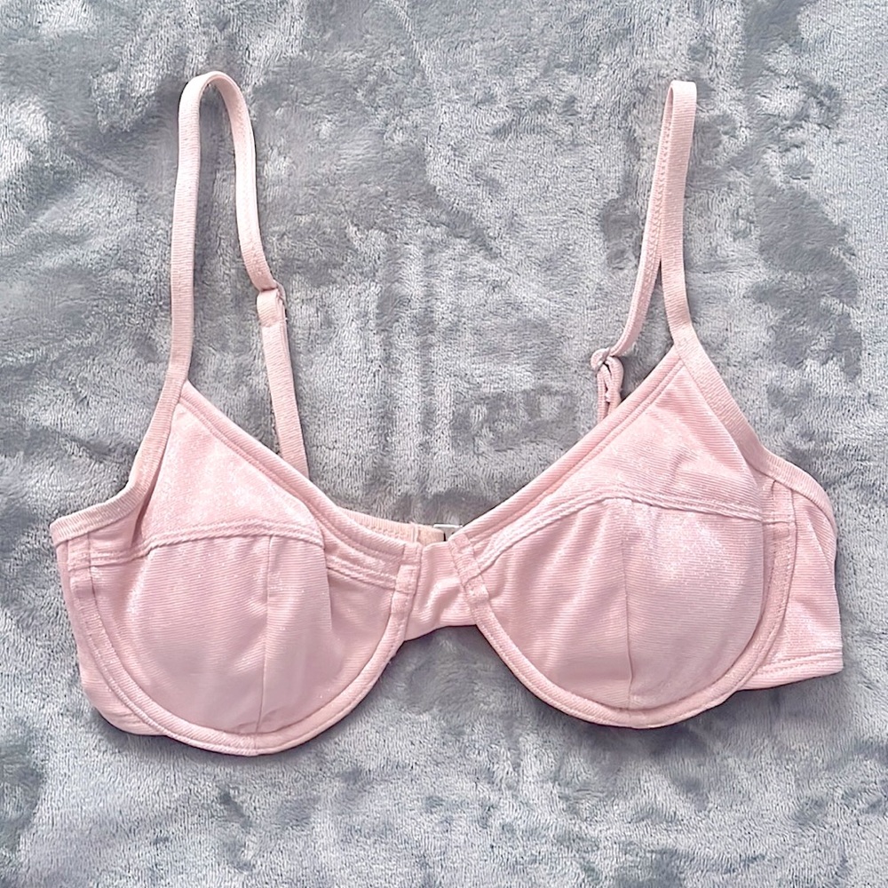 Xhilaration Metallic Shimmer Padded Bikini Top